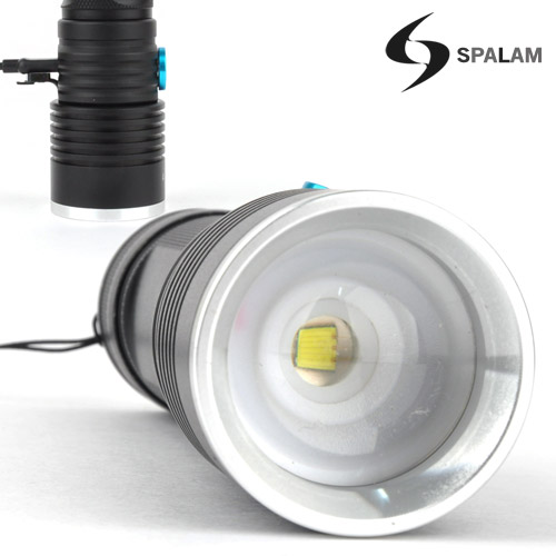 SP-T6-818 줌 5핀 충전식 LED 랜턴 손전등 (T6 1000루멘/5단모드/5초후 OFF 기능)